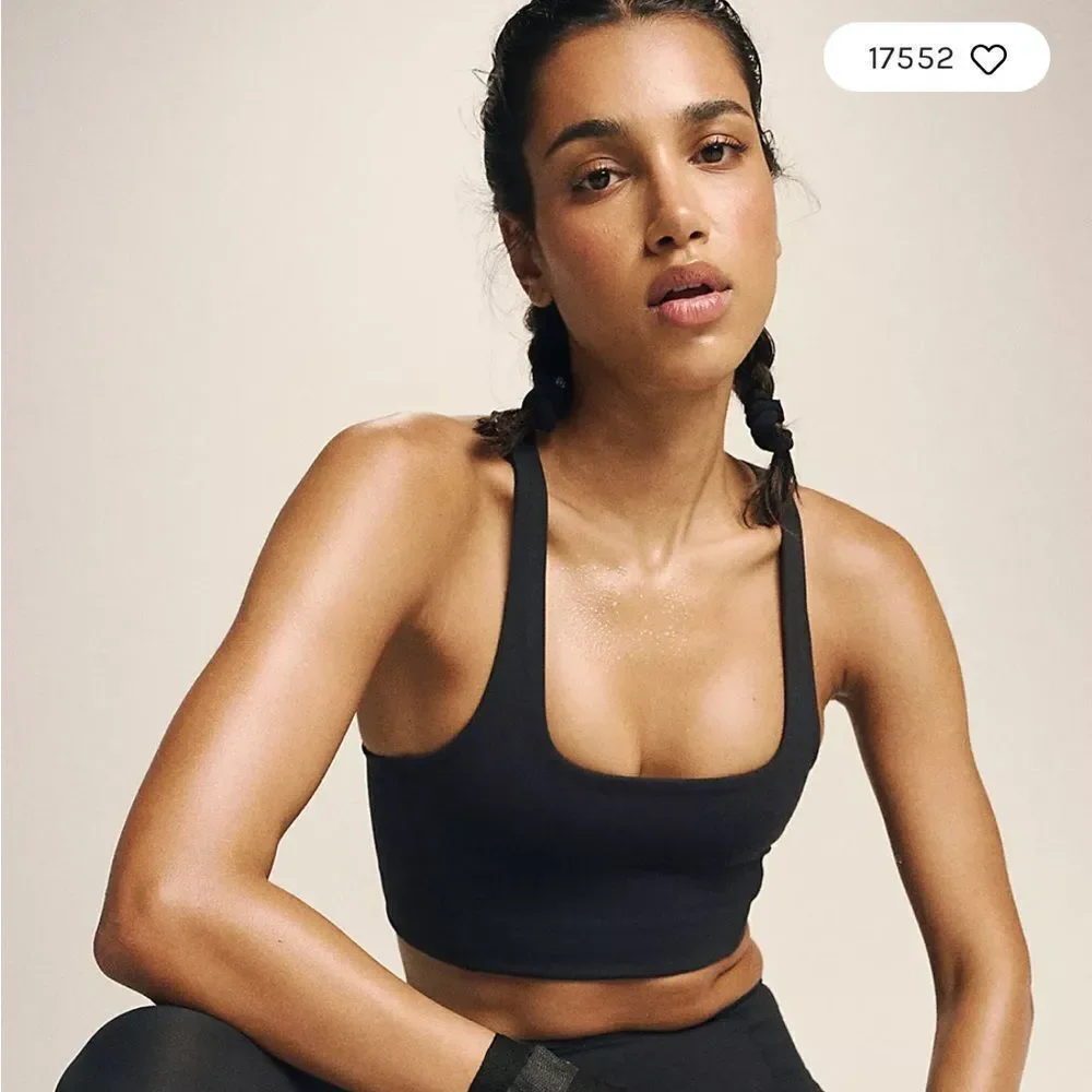 NWT FP Movement x Hatch Never Better Square Neck Bra Black Size XS